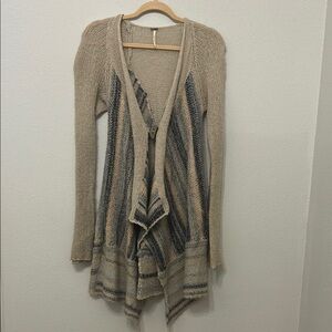 Free People Striped Women's Kitted Cardigan